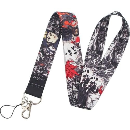 ER126 Anime Boy Soul Of Tsushima Neck Strap Lanyard ID Badge Card Holder Keychain Phone Gym Strap Webbing Necklace Gift