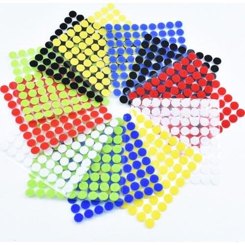 108pair Velcros Adhesive Self Adhesive Fastener Tape Hooks and Loops Magic Tape Dots Sticker Velcros Nylon Home Klitterband Glue