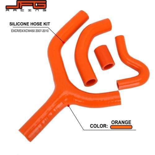 Motorcycle Silicone Radiator Coolant Hose For KTM EXC450R EXCR450 EXC450 XCW450 2007 2008 2009 2010 Dirt Bike