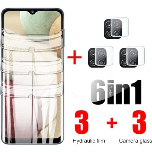1-to-6 Camera Glass For Samsung a12 a11 a10 a02s Full Hydrogel Film On For Galaxya12 a 02s 12 11 10 Light Phone Screen Film Glas