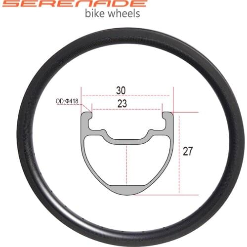 27mm deep 20 inch bmx road bike 406 30mm wide racing tubeless carbon rims