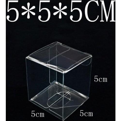 5*5*5cm Wholesale New Clear PVC Box Packing Wedding/Christmas Favor Chocolate Candy Apple Gift Event Transparent Box/Cake