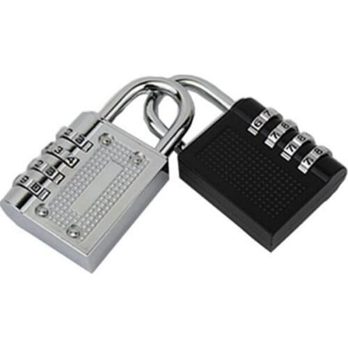 5pcs/lot! 4 Dial Digit Password Lock Combination Suitcase Luggage Metal Code Password Lock Padlock Zinc Alloy Coded Lock Keyed