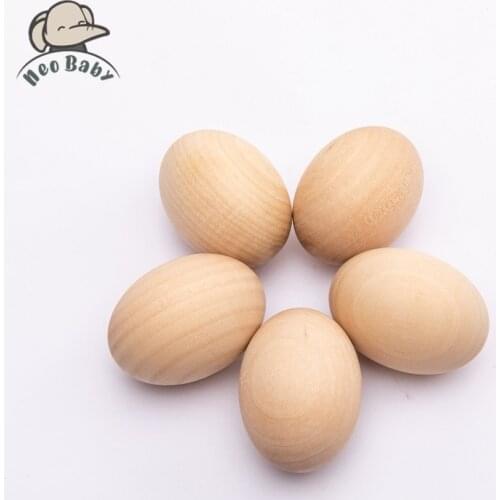 5pc Personalized DIY Craft Kids Toys Easter Egg Laser Engraved Wooden Egg Unique Easter Gift For Children Home Decor Wooden Toy