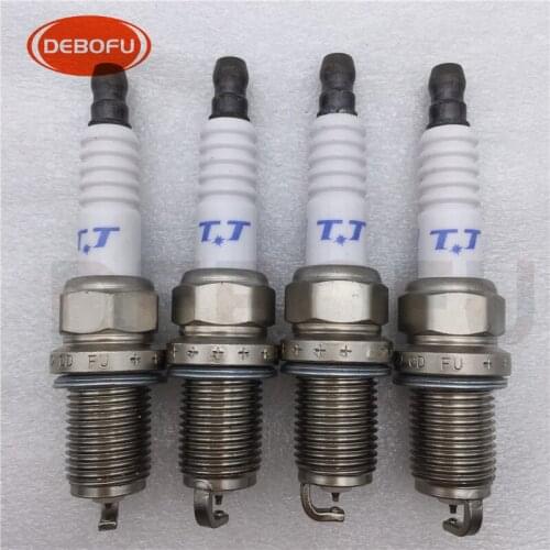 6pcs/lot PK20TT 4504 Platinum Dual Iridium Spark Plug for Audi Chevy Mitsubishi BMW Jeep PK20TT-4504