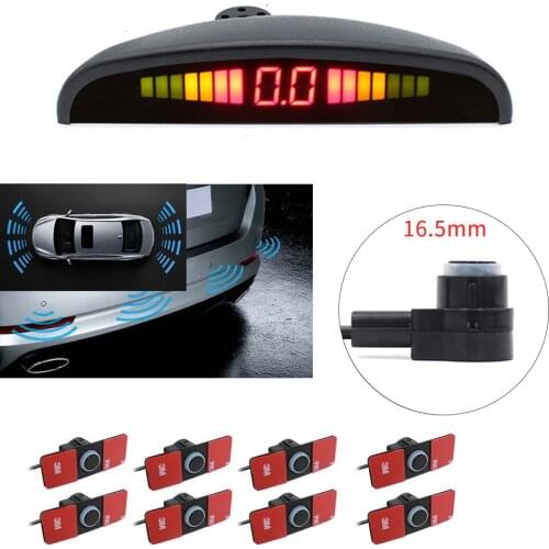 8probes Auto Front and Rear Parking Sensor System Radar Monitor Detecting Distance car styling parktronic for Automobiles