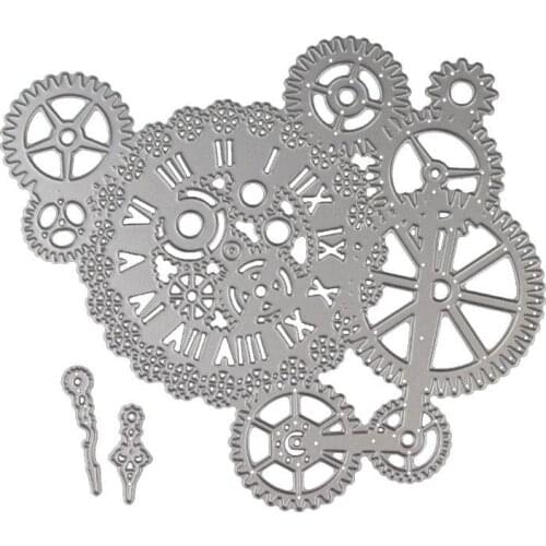 AZSG Gear Cutting Dies For DIY Scrapbooking/Card Making/Album Decorative Metal Die Cutter Crafts