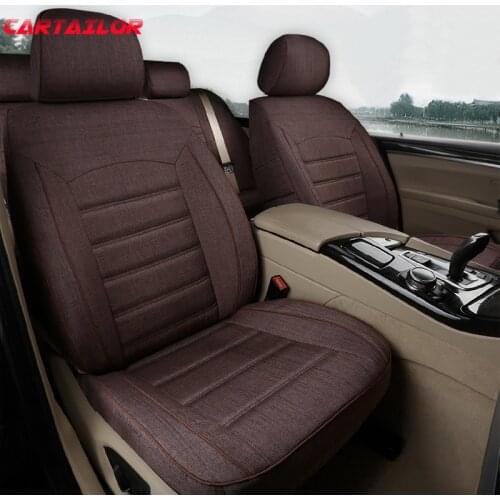 CARTAILOR Cover Car Styling Seats for Honda Accord Car Seat Covers & Supports Flax Automobiles Seat Cushion Interior Accessories