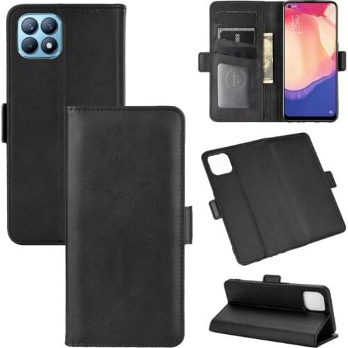 Case For OPPO Reno 4 SE Leather Wallet Flip Cover Vintage Magnet Phone Case For OPPO Reno 4 SE Coque