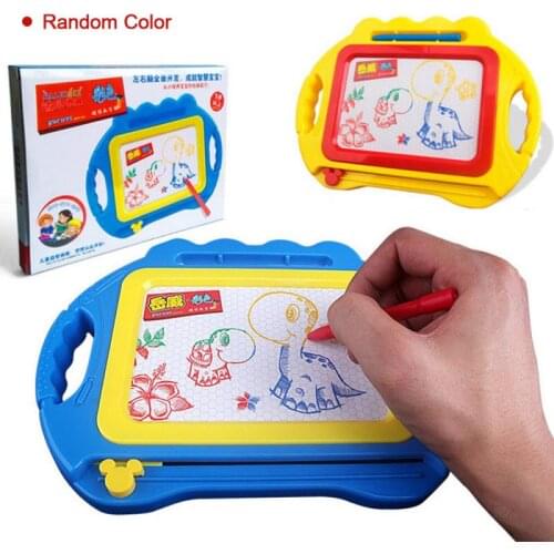 Crayons Canvas Drawing Writing Board Magnetic Pen Scratching Brush Painting Set Children Drawing Learning Education Toy For Baby