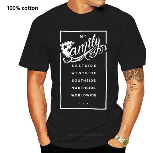 Famous Stars and Straps Family Rectangle Mens Tee Streetwear Tshirt Westside 100% cotton tee shirt tops wholesale tee
