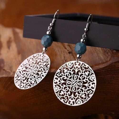 HJUEY Women's Silver Earrings