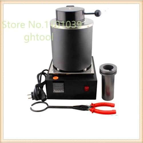 110V Jewelry Tools 1kg Mini Gold Melting Machine Gold Silver Smelting Furnace Gold Refining Machine ghtool