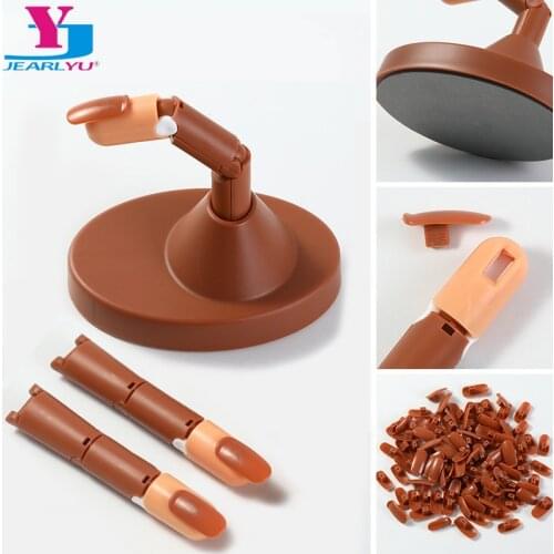 False Finger Nail Tool Model Practice Manicure Silicone Hand For Nails Training Salon Tools UV Gel Polish Design Accessories Kit