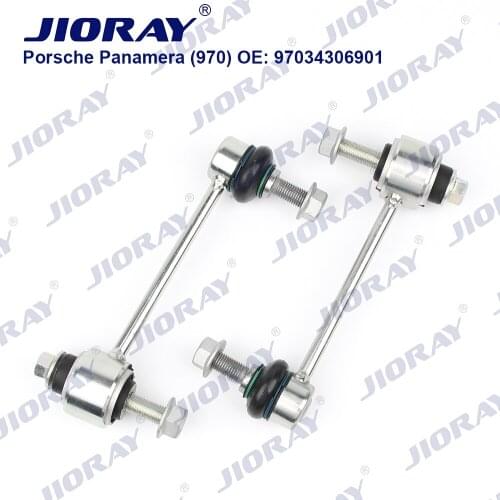 JIORAY Pair Front Axle Sway Bar End Stabilizer Link Ball Joint For Porsche Panamera 970 E-Hybrid 4.8 GTS 4.8 Turbo 2009~2016