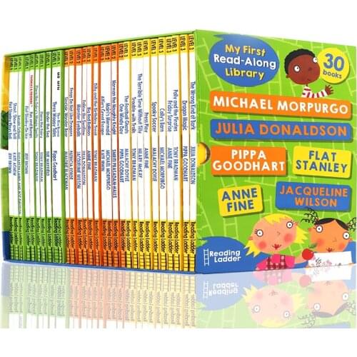 4-8 year 30 book/set My First Read Along Library Level1-3 English picture story books Childrens Enlightenment graded reading