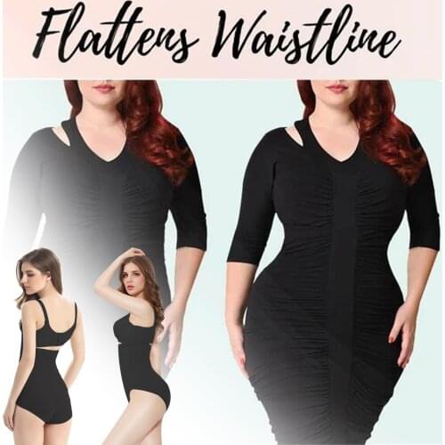 Beauty Slim Cross Compression Abs Shaping Pants Lose Weight And Sweat Hip Shaping Pants Body Shapewear Women Waist Trainer