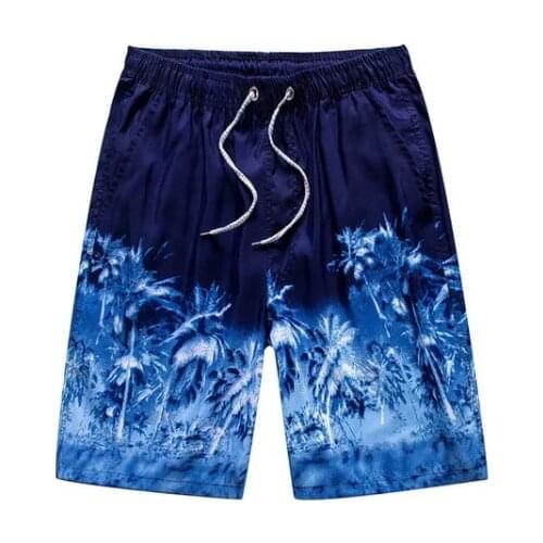 Summer Beach Pants for Men Quick-dry Casual Five-point Shorts Large-size Couples Swimming Trunks Flower Pants Shorts