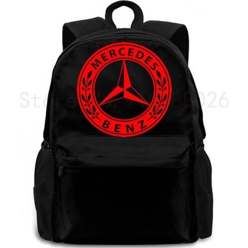 Mercedes-benz car automobile auto Men women student Fashion Style backpack