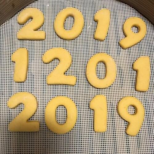 Cookie Cutter Set for Kids Number 0-9 Stainless Steel Sugarcraft Pastry Baking Cutter cake decoration accessories cake stencil