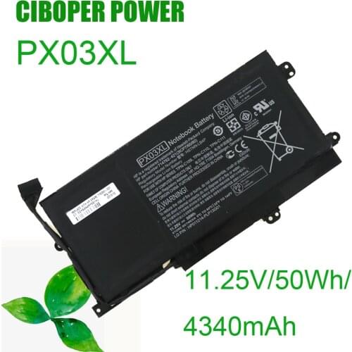 Original Laptop Battery PX03XL 11.1V 50WH TPN-C111 HSTNN-LB4P HSTNN-IB4P 715050-005 For 14T-K000 14T-K100 14T-K110NR 14-K121TX