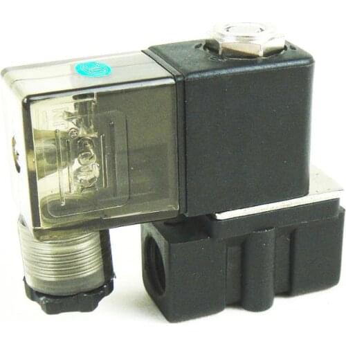 Plastic solenoid valve 2P025-08 nylon material normally closed