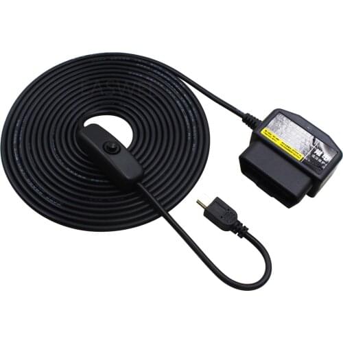 Car DVR OBD Step-Down Cable for Garmin Dash Cam 30 35 GDR33 43 Dashcam