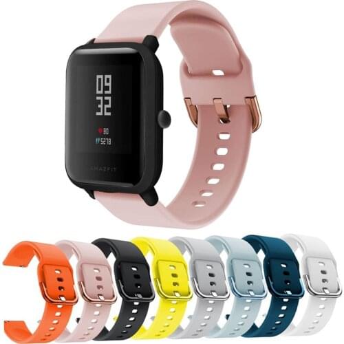 For Xiaomi Huami Amazfit GTR 42MM GTS 2 Silicone Wrist Strap Bracelet Accessories on My Xiomi Mi Smart Watch Band Leather Straps