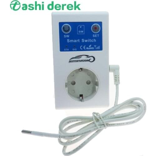 Smart GSM Power Switch Socket Temperature Mobile Phone Control SMS Remote Control SC1 16A GSM Socket Outlet Home Smart Socket