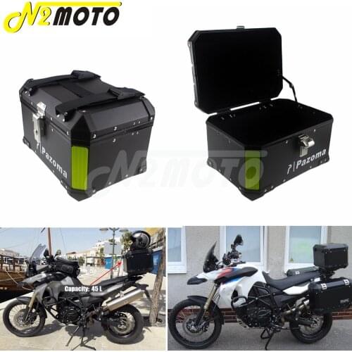 Universal Waterproof Rear Box Top Case 45L Cargo Passenger Luggage Box for BMW R1200GS Triumph Honda CRF NC700X NC750X Tail Box