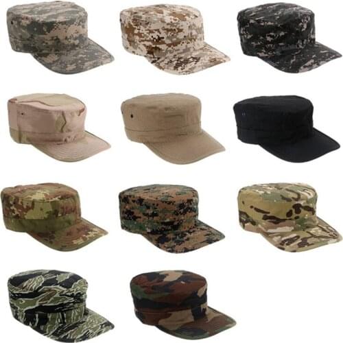 Unisex Military Camouflage Octagonal Cap Camo Army Caps, Tactical Outdoor Sport Hunting Soldier Caps