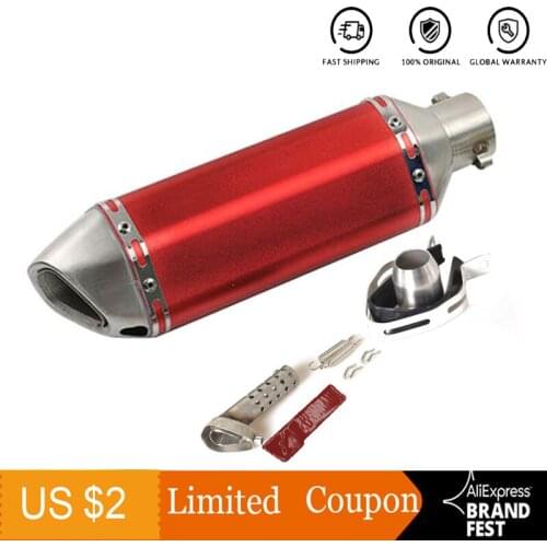 DUPANQ 51MM Motorcycle Exhaust Pipe Acrapovich With Muffler Moto Bike Pot Escape For Yamaha Honda Kawasaki Ducati Slip-on