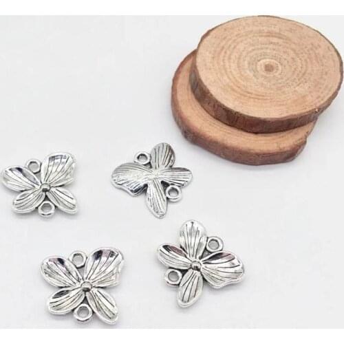 High quality fashion 15 PCS flower charms fit Diy handmade necklace earrings bracelet charms Jewelry Making