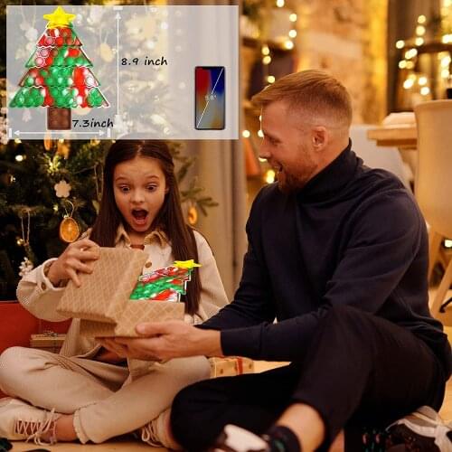 Z50 Christmas tree Super Big Size Push Bubble Toys Autism Needs Squishy Stress Reliever Toys Adult Kid Funny Anti-stress Fidget