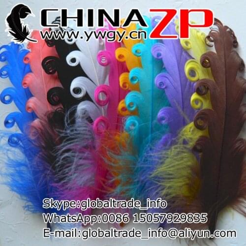 CHINAZP Factory Cheap Wholesale 1000pieces/lot Top Quality Curled Goose Satinettes Loose Feathers Dyed Mix Colors