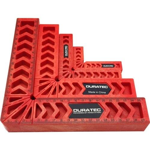 DURATEC 90 degree right angle clamp L-square holder ruler clamping squares woodworking tools 3" 4" 6" 8"