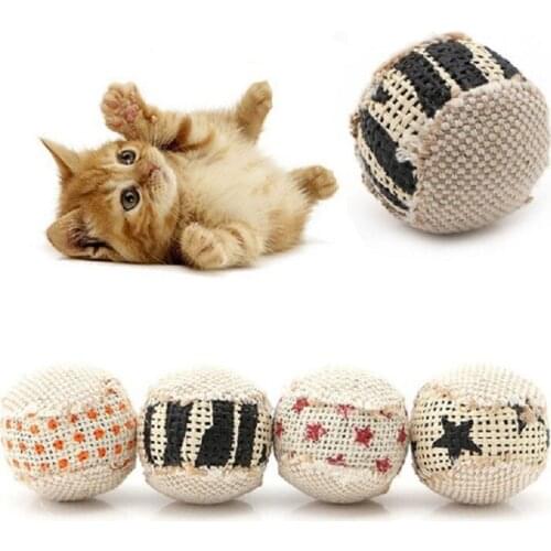 1PCS Cat Dog Toy Ball Interactive Cat Toys Play Chewing Ball Training Pet Supplies