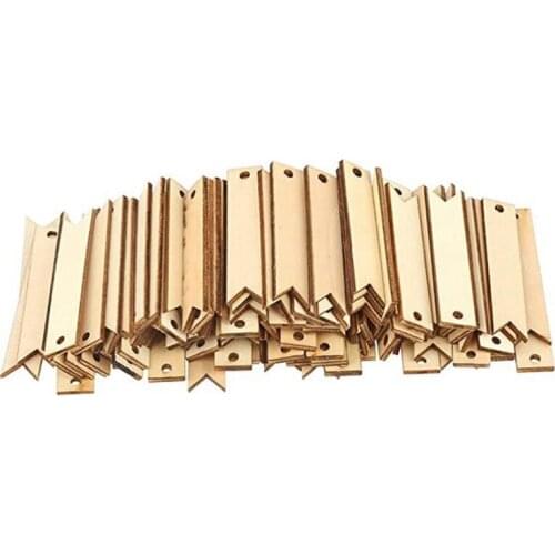 100Pcs Wood Card Wooden Tags Crafts Unfinished Wooden Slices With Holes For Birthday Wedding Holiday Party-ABUX