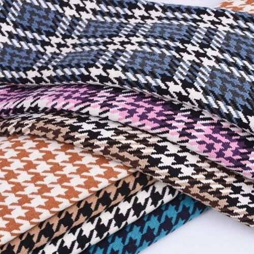 145cm*100cm Thickened Double-sided Houndstooth Fabrics DIY Sofas Pillows Curtains Decorative Soft Bags Coat Apparel Fabrics