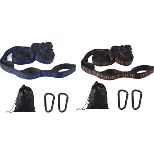 2Pcs Adjustable Tree ing Extension Hammock Straps Heavy Duty 20 Loops