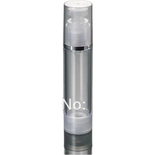 50ML transparent airless plastic lotion bottle with airless pump used for Cosmetic Packaging