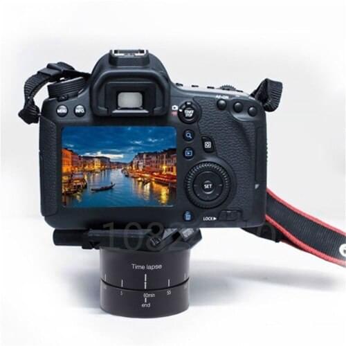 Cameras Accessories 360 Degree Panning Auto Rotating Time Lapse Stabilizer Tripod Camera Adapter for canon nikon Gopro Xiao yi