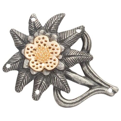 German Army ELITE Edelweiss Mountain Troops Ancient Simple color Flower brooches Badges for Hats Jackets Accessories For Women