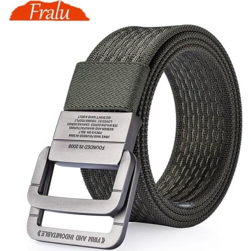 FRALU 100% Nylon Belt men Army Tactical Belts man Military Waist Canvas male High Quality Equipment Strap Canvas Belts