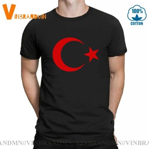 Summer Turkey Fans Cheer Moon Stars T Shirt Fo'r Men Casual Cotton Summer Short Sleeve Funny Turkish Flags T-shirt Tshirt
