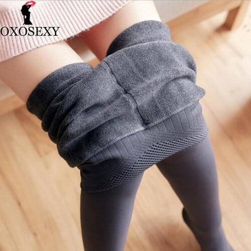 Cashmere Warm Elastic Black Skin Autumn Winter Pantyhose Thicken Women Opaque Footed Tights Pantyhose Stockings Women Tights 064