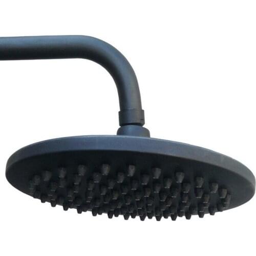 Black Oil Rubbed Brass Rainfall Bathroom Top Spray Rain Shower Head Accessories (Standard G1/2".)dsh049