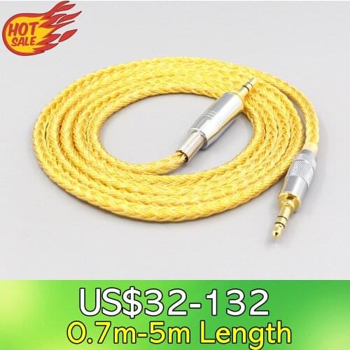 LN007344 16 Core OCC Gold Plated Headphone Cable For Audio-Technica ATH-pro500mk2 PRO700MK2 PRO5V M50 M50RD