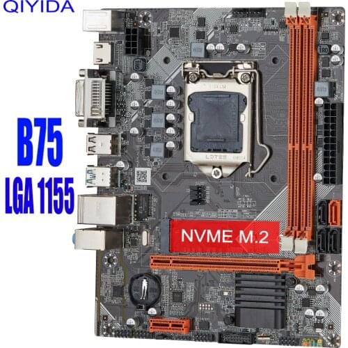 B75 Motherboard M-ATX For Intel LGA 1155 i3 i5 i7 E3 DDR3 16GB SATA3.0 USB3.0 PCI-E VGA HDMI GAME