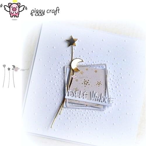 Piggy Craft metal cutting dies cut die mold Moon star heart strip Scrapbook paper craft knife mould blade punch stencils dies